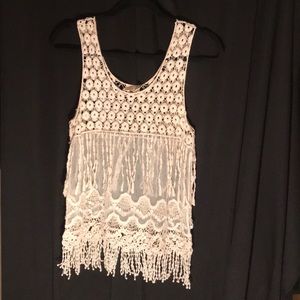 Crystal K bohemian style tank top.